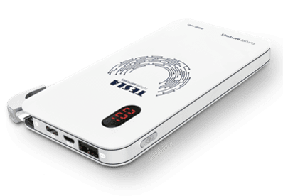 Tesla Batteries QI 10 Wireless White Power Banka 5V / 8000 mAh biela