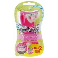 Wilkinson Sword Xtreme3 My Intuition Comfort Sensitive 4+2's jednorazové žiletky (W302321000)