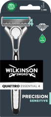 Wilkinson Sword Quattro Essentials 4 Sensitive holiaci strojček + 1 hlavica (W302205700)