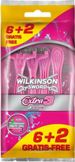 Wilkinson Sword Extra3 Beauty 6+2's dámske jednorazové žiletky (7007044B)