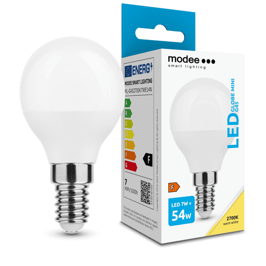 Modee Lighting LED Globe Mini žiarovka G45 7W E14 teplá biela (MLG452700K7WE14N)