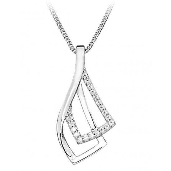Silver Cat Elegantný náhrdelník so zirkónmi SC371