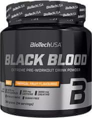 BioTech USA Black Blood NOX+ 340 g, čučoriedka-limetka