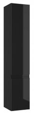 Deftrans Závesný kúpeľňový podstavec kúpeľňová skrinka lesklý čierny 157 x 30 cm