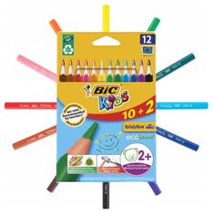 Bic Trojhranné ceruzky Jumbo 12 farieb