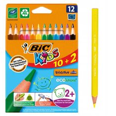 Bic Trojhranné ceruzky Jumbo 12 farieb