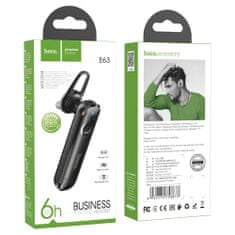 Hoco Slúchadlá Bluetooth Diamond (E63) - Bluetooth 5.0, otočný háčik do ucha - čierne