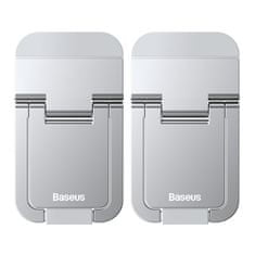 BASEUS (2 pack) Laptop Holder (LUZC000012) - Folding Feature, Adhesive, Zinc Alloy - Silver