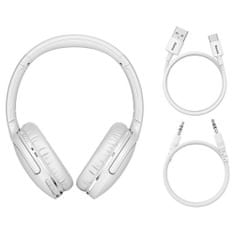 BASEUS Wireless Headphones Encok D02 Pro (NGTD010302) - Over Ear Design, Noise Reduction, Bluetooth V5.3 - White