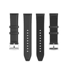 Techsuit Watchband 20mm (W007) - Samsung Galaxy Watch 4/5/Active 2, Huawei Watch GT 3 (42mm)/GT 3 Pro (43mm) - Black
