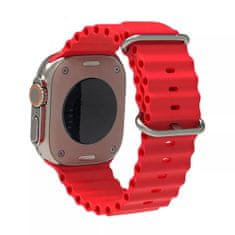 Techsuit Watchband (W038) - Apple Watch 1/2/3/4/5/6/7/8/SE/SE 2/Ultra (42/44/45/49mm) - Red
