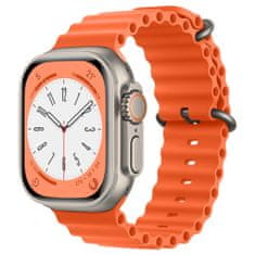 Techsuit Watchband (W038) - Apple Watch 1/2/3/4/5/6/7/8/SE/SE 2/Ultra (42/44/45/49mm) - Orange
