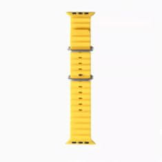 Techsuit Watchband (W038) - Apple Watch 1/2/3/4/5/6/7/8/SE/SE 2/Ultra (42/44/45/49mm) - Yellow