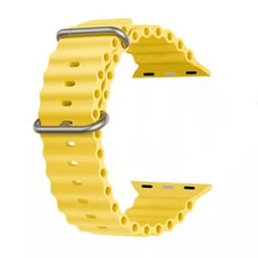 Techsuit Watchband (W038) - Apple Watch 1/2/3/4/5/6/7/8/SE/SE 2/Ultra (42/44/45/49mm) - Yellow