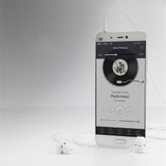 USAMS Stereo slúchadlá (EP-12) - do uší, Jack 3,5 mm, mikrofón, 1,2 m - čierne