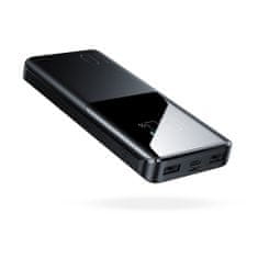 Joyroom Power Bank (JR-T013) - 2x USB, Type-C, Micro-USB, with Large Digital Display, 15W, 10000mAh - Black