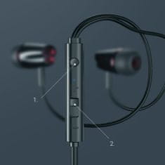 Joyroom Stereo Headphones (JR-EL114) - Jack 3.5mm, with Remote Controller and Microphone - Black