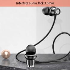 No Name Stereo slúchadlá (YH-31) - Jack 3,5 mm s mikrofónom, 1,2 m - čierne