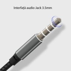 No Name Stereo slúchadlá (YH-22) - Jack 3,5 mm s mikrofónom, 1,2 m - čierne