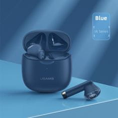 USAMS Bezdrôtové slúchadlá do uší série IA04 (BHUIA03) - TWS s Bluetooth 5.0 - modré
