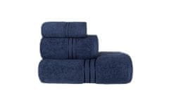 FARO Textil Bavlnený uterák Rondo 30x50 cm tmavo modrý
