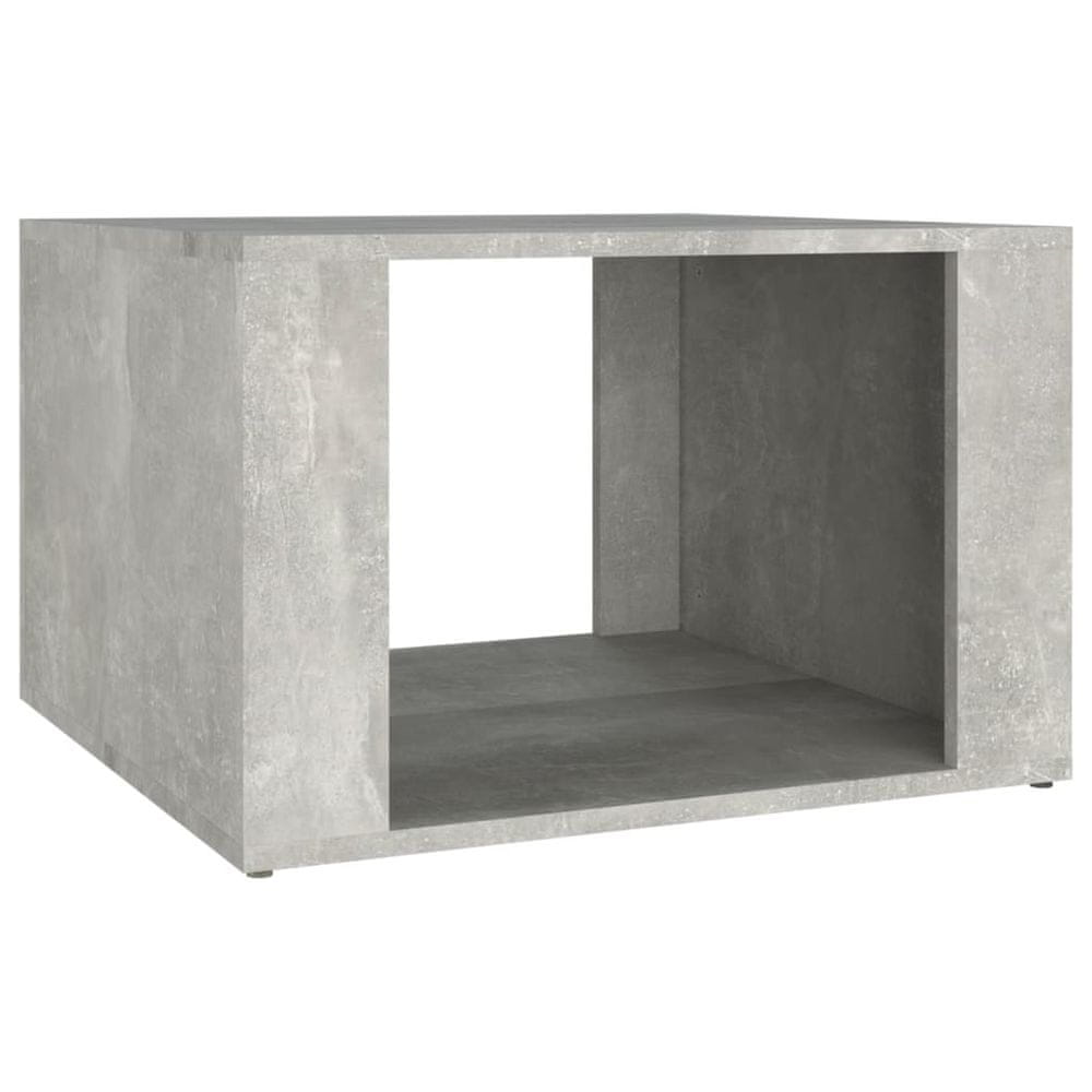 Vidaxl Nočný stolík betónovosivý 57x55x36 cm spracované drevo