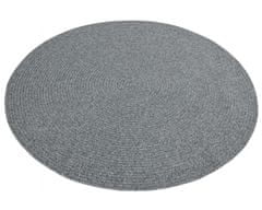 NORTHRUGS Kusový koberec Braided 105551 Light Grey kruh – na von aj na doma 150x150 (priemer) kruh