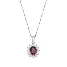 Amen Pôvabný strieborný náhrdelník so zirkónmi Lady CLLDGBBR (retiazka, prívesok)