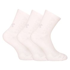 Under Armour 3PACK ponožky bielé (1373084 100) - veľkosť M