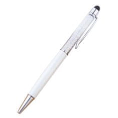 Gaira® Guľôčkové pero s kryštálmi 720-11 biele