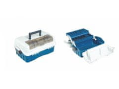 Mistrall rozkladací kufrík na bižutériu, modrý, 390 x 250 x 160 mm