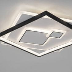 PAUL NEUHAUS PAUL NEUHAUS LED stropné svietidlo hranaté čierna/biela, prepínateľné teplo biele svetlo 3000K PN 6390-16