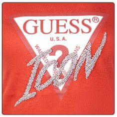 Guess Tričko červená XS CN Icon Tee