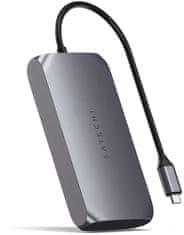 Satechi Aluminium USB-C Multimedia Adapter M1, 4K HDMI, USB-C PD 85W, USB-C data, 2x USB-A