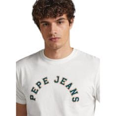 Pepe Jeans Tričko biela XL WESTEND TEE FUTURE ECRU