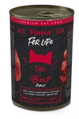 Fitmin for Life Hovädzia konzerva pre dospelé mačky 12x 415g