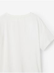 Desigual Krémové dievčenské tričko Desigual Laya 110-116