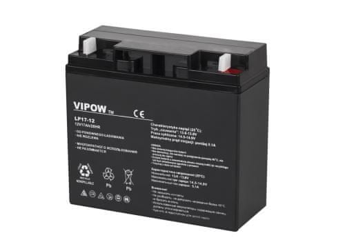 vipow Gélová batéria VIPOW 12V 17,0Ah BAT0212 čierná