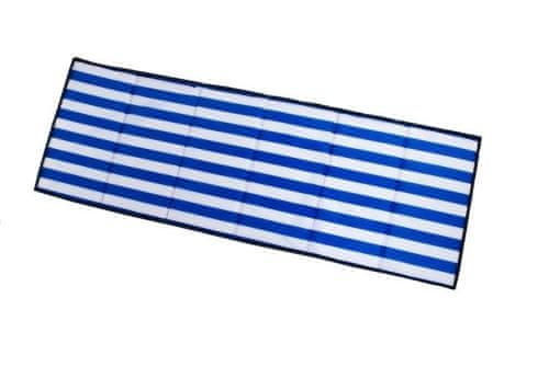 Malatec 10065 Skladacia matrac na kempovanie, pláž 185 x 66 x 1 cm modrobiela 14572