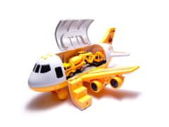 KIK KX6684_3 Detské transportné lietadlo + 3 stavebné vozidlá