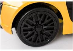 Lean-toys Audi R8 Spyder Batéria Auto žltá