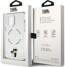 Karl Lagerfeld Kryt KLHMP12MHNKCIT iPhone 12/ 12 Pro 6.1" hardcase transparent Iconic Karl&Choupette Magsafe (KLHMP12MHNKCIT)