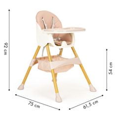 Detská vysoká stolička 2v1 ECOTOYS
