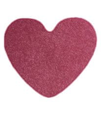Vopi Kusový koberec Eton ružový srdce 100x120 srdce