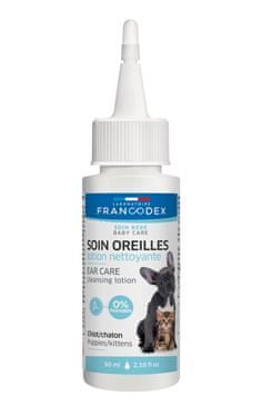 Francodex Roztok čistiaci na uši šteňa, mačiatko 60ml
