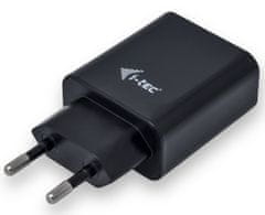 I-TEC sieťová nabíjačka 2x USB-A 2.4A, čierna