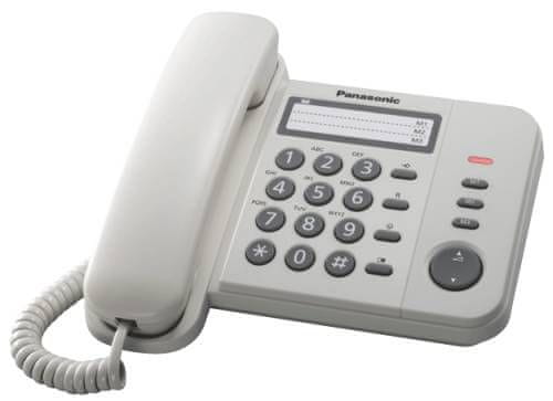 PANASONIC KX-TS520FXW - jednolinkový telefón, biely
