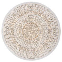 NORTHRUGS Kusový koberec Twin-Wendeteppiche 105797 Ochre kruh – na von aj na doma 140x140 (priemer) kruh