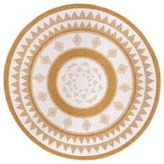 NORTHRUGS Kusový koberec Twin Supreme 105790 Jamaica Ochre kruh – na von aj na doma 200x200 (priemer) kruh