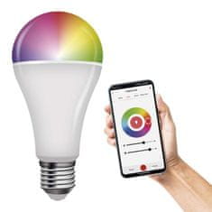 EMOS LED žiarovka GoSmart A65 / E27 / 14 W (94 W) / 1 400 lm / RGB / stmievateľná / Zigbee